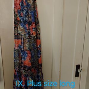Paisley Print Maxi Skirt - Multicolor
